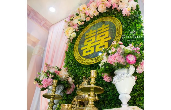 Trang trí gia tiên Cherry Wedding
