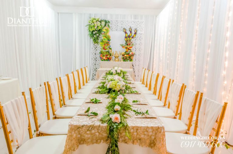 Dịch vụ trang trí gia tiên Dianthus Wedding Decor