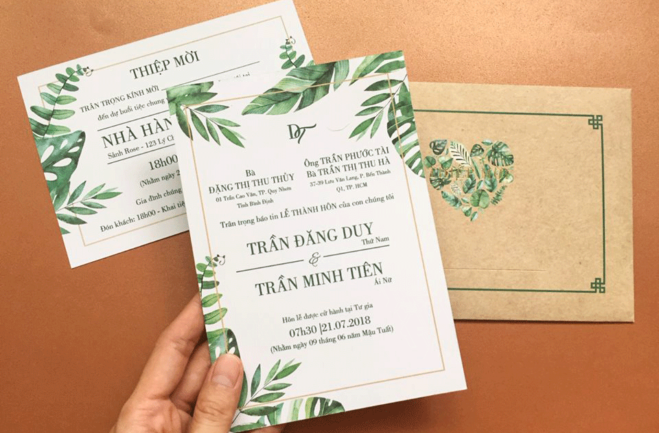 In thiệp cưới