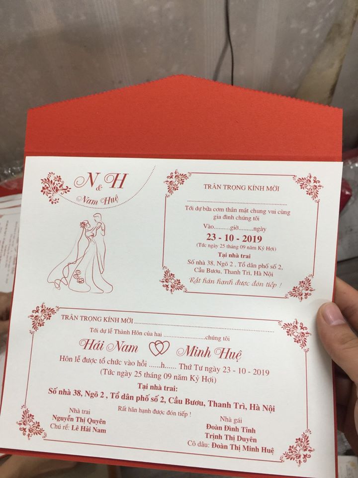 Thông tin thiệp cưới