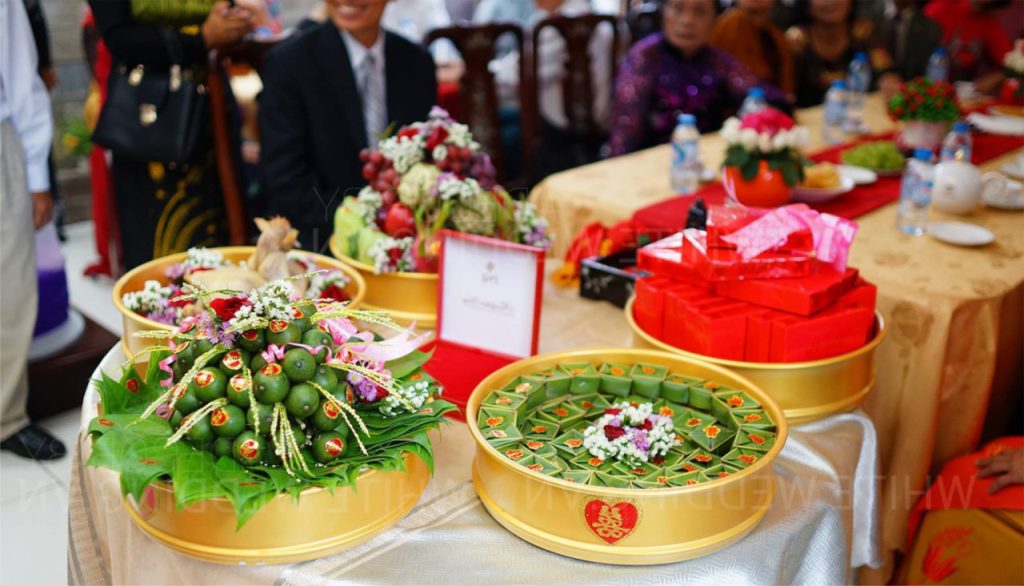 mâm quả bánh cưới