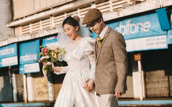 chụp ảnh cưới phong cách vintage