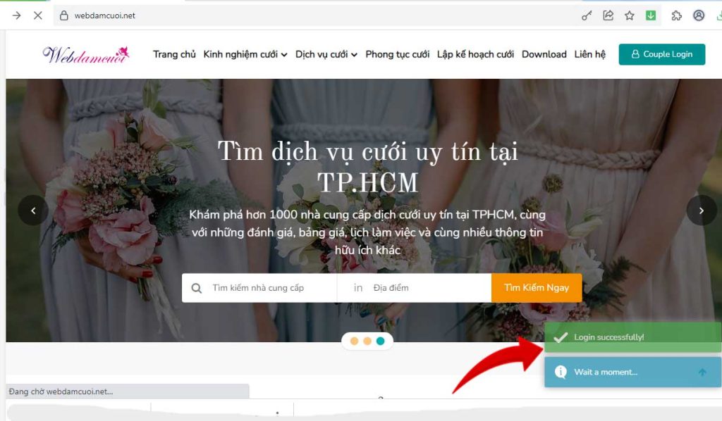 Hướng dẫn tạo tài khoản trên webdamcuoi.net